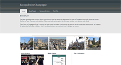 Desktop Screenshot of escapades-en-champagne.com