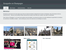 Tablet Screenshot of escapades-en-champagne.com